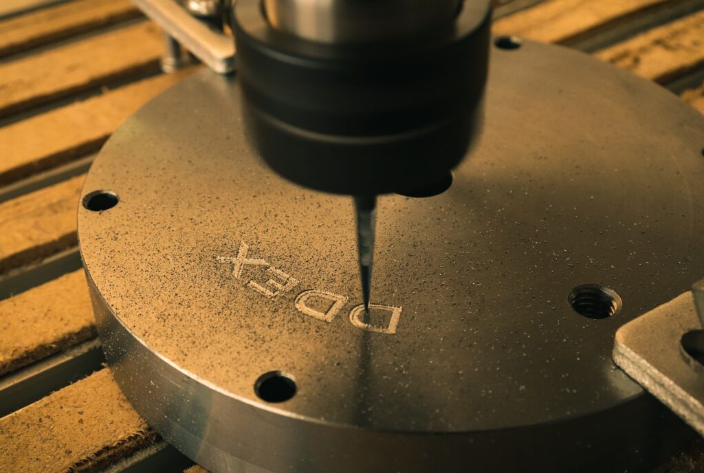 engraving on metal, milling, details